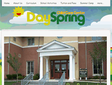 Tablet Screenshot of dayspringchildcare.org